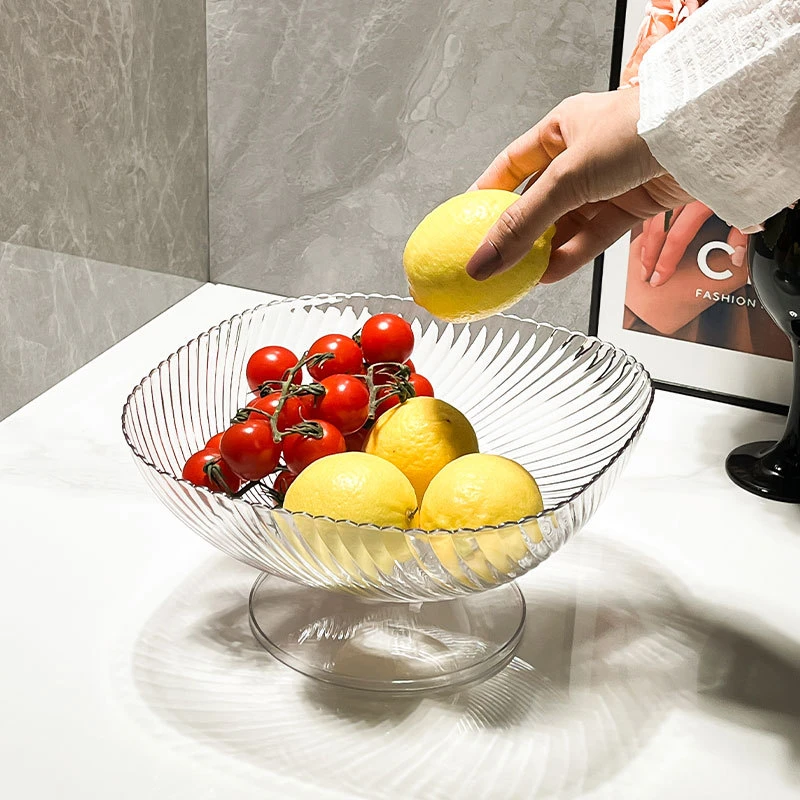 透明ins水果盘客厅家用茶几轻奢果盘糖果干果零食瓜子篮托盘创意