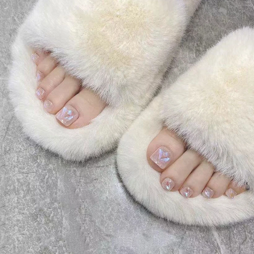 2024年新款脚甲穿戴式脚指甲贴片可拆卸高级感脚指甲贴片穿戴甲