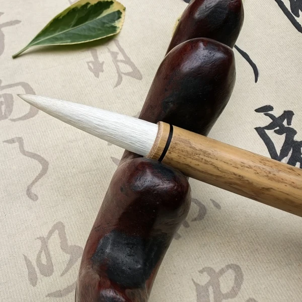 善琏湖笔厂双羊牌墨谷逸香纯羊毫毛笔需要控笔出锋4.4cm直径1cm