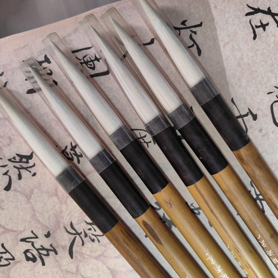 善琏湖笔厂双羊牌老笔腾蛟起凤7.5*1.19纯羊毫长峰大楷毛笔