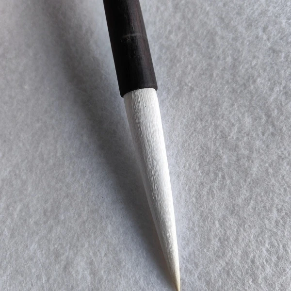 双羊牌30年老笔四号鹤甲纯羊毛笔唐楷羊毫毛笔直径1.2cm出锋8.5cm