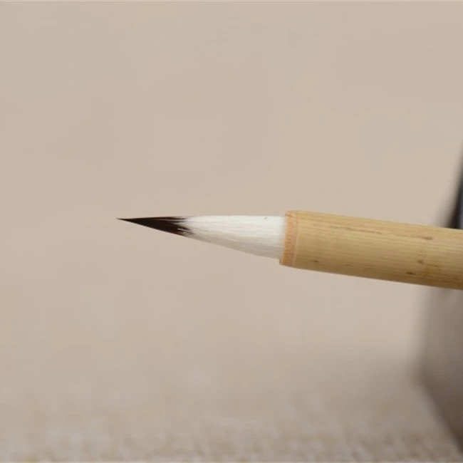 双羊牌善琏湖笔厂小楷东风万里兔毫出锋1.9cm直径0.52cm