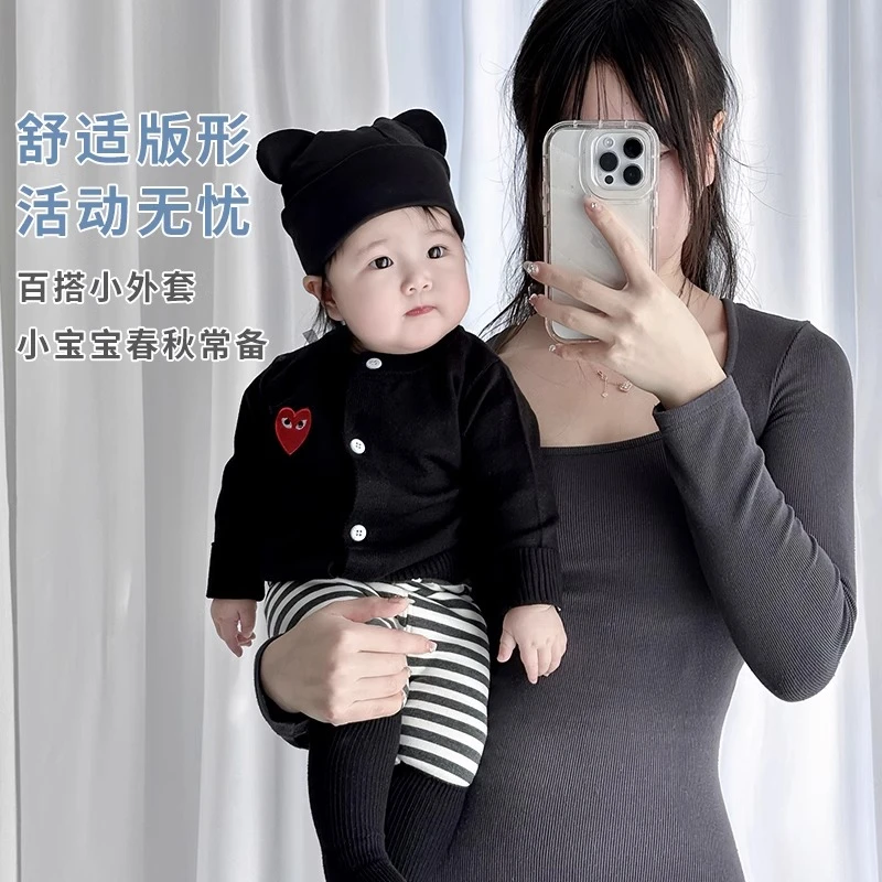 宝宝毛衣春秋款儿童a类针织开衫幼儿秋季开衫外套男童女童针织衫