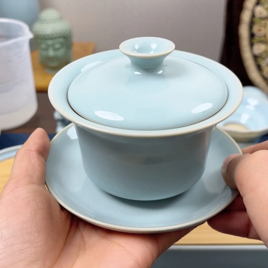 【闪购商品】瓷大**?微瑕三才马蹄盖碗
