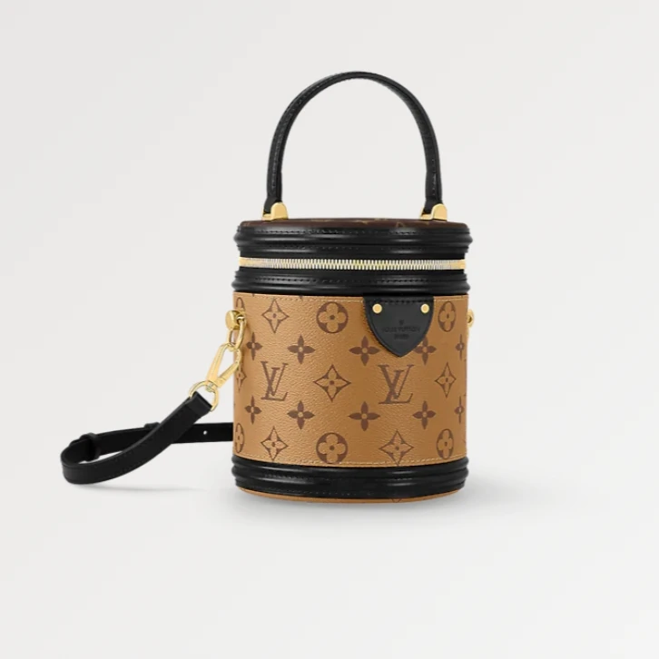 95新 LouisVuitton/路易威登 麦殿甄选/LV老花发财桶底长15CM