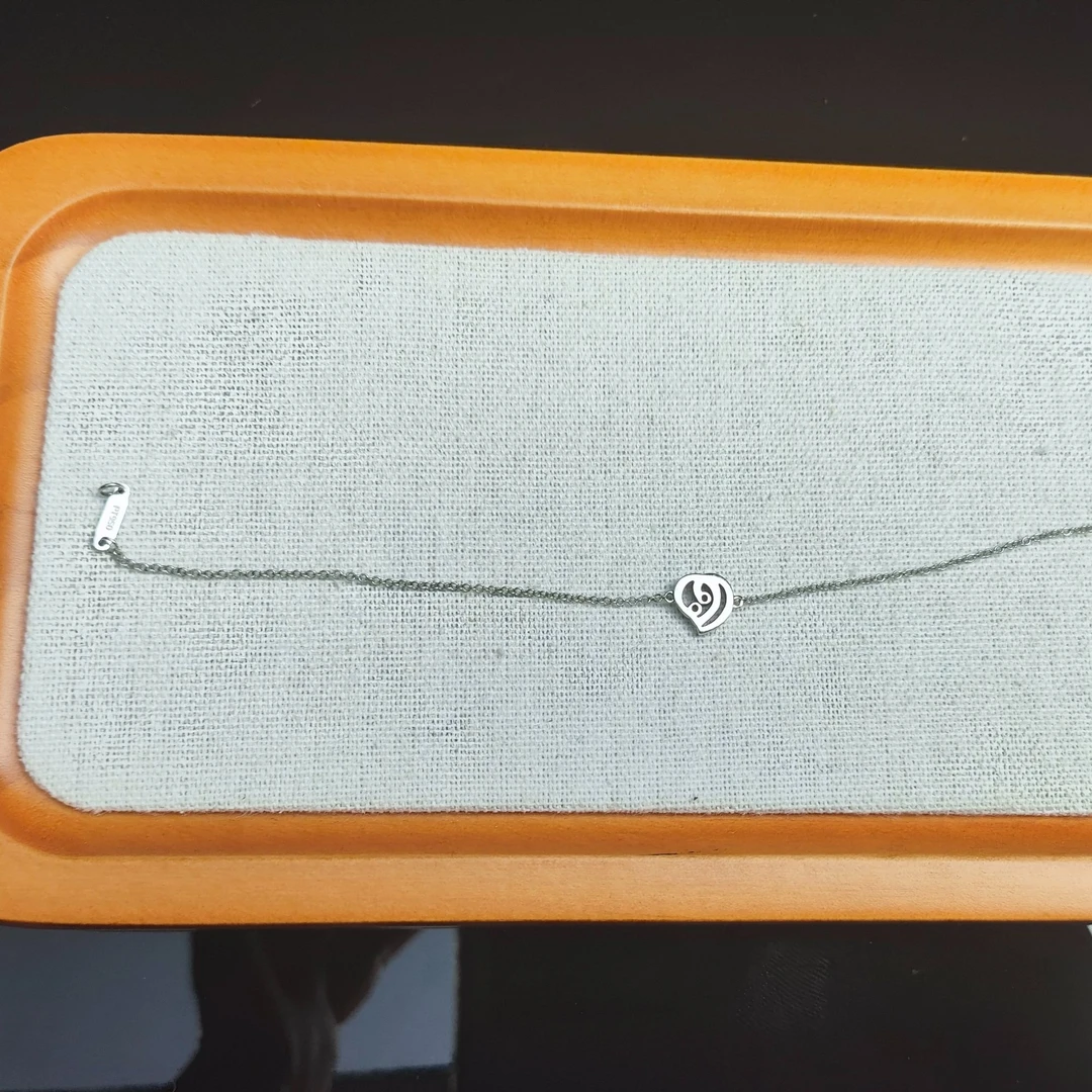 99新 Tiffany & Co./蒂芙尼 蒂芙尼铂金PT950钻石镂空爱心手链