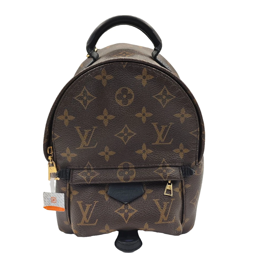 99新 LV 麦殿甄选/LV老花双肩背包底长15cm棕色