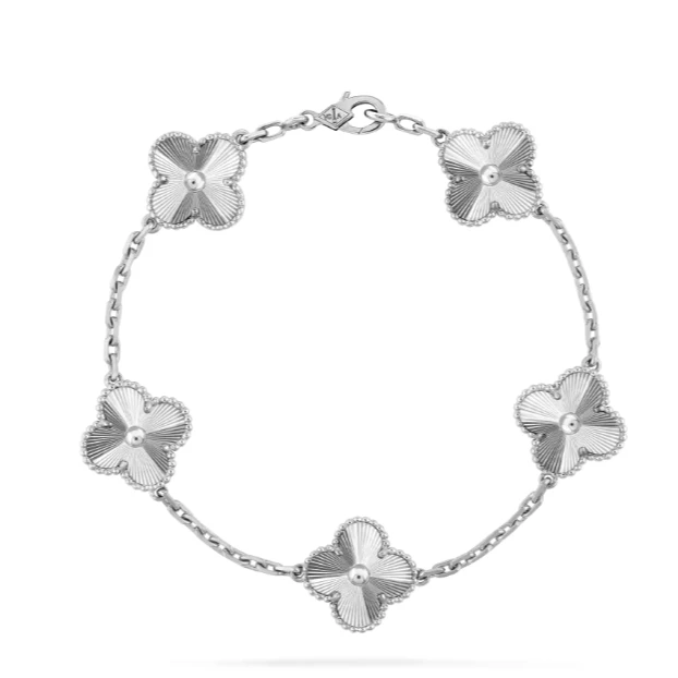 99新 梵克雅宝 梵克雅宝镭射五花手链白2024年全套有票