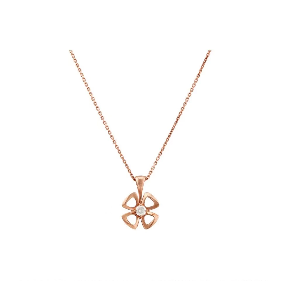 99新 BVLGARI/宝格丽  宝格丽单钻四花项链20年/带盒保卡/可送人