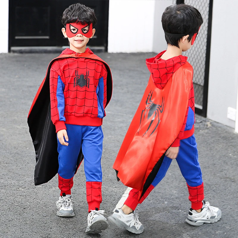 万圣节儿童服装男童cosplay幼儿园装扮国庆演出服蜘蛛侠衣服套装