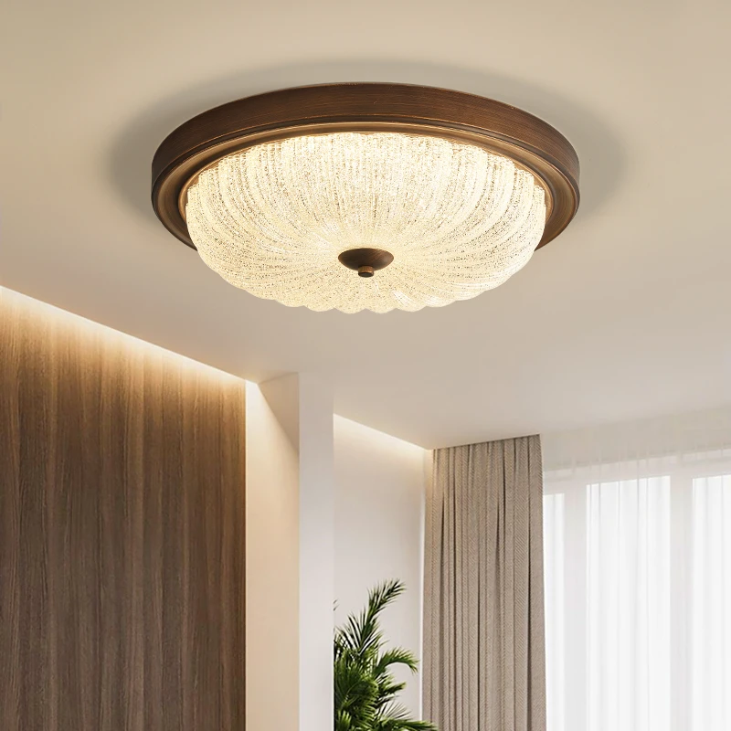 中古奶油风美式复古简约吸顶灯灯具高级感餐厅客厅书房卧室灯