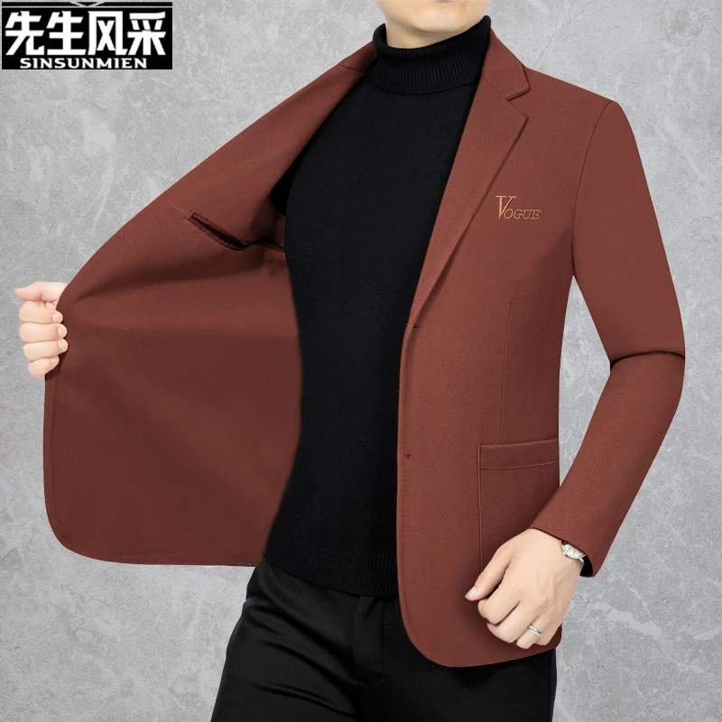 品牌高端西服2025春季新款休闲潮流外套修身韩版上衣西装男士外套