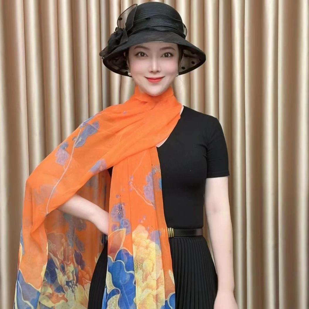 1047 鳄鱼皱130x180左右国色天香丝巾沙滩巾