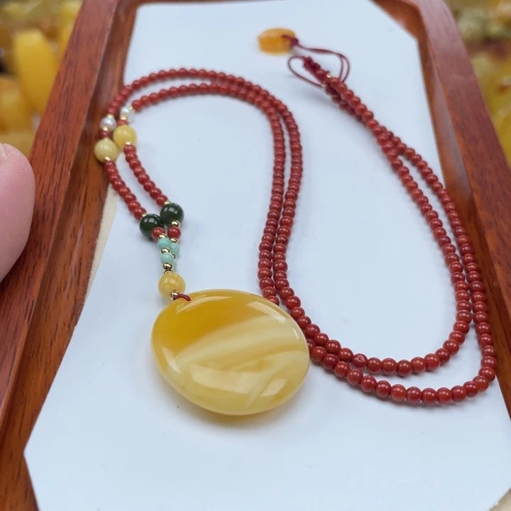 【闪购商品】蜜蜡手链银S925镶嵌蜜蜡