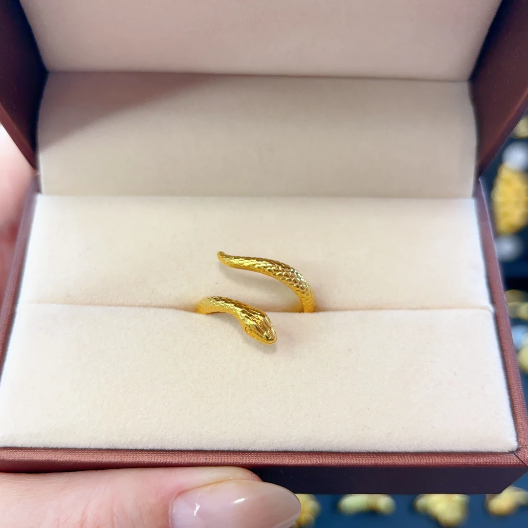 铜合金戒指 蛇年时尚生肖戒指（002）