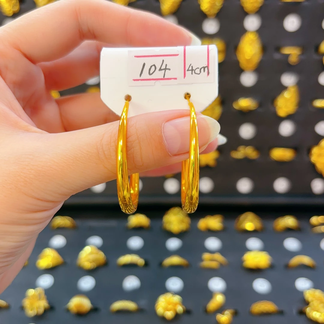 铜合金耳饰 新款时尚轻奢耳环4cm