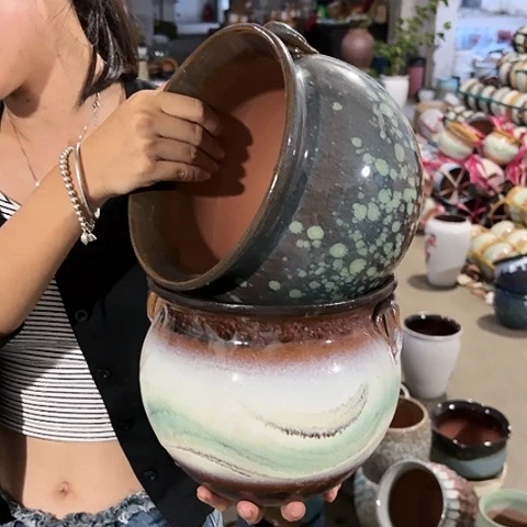 红陶20CM以下瑕疵高18口18