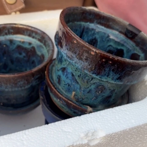 红陶20CM以下瑕疵高15口13