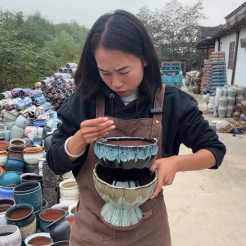 红陶瑕疵高17口20