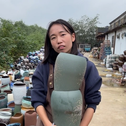 红陶20CM以下瑕疵高27口16