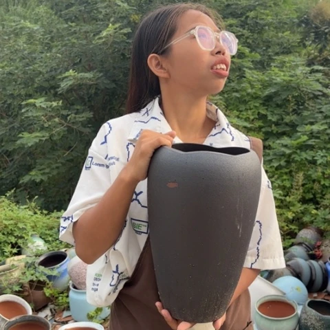 红陶20CM以下瑕疵高30口18