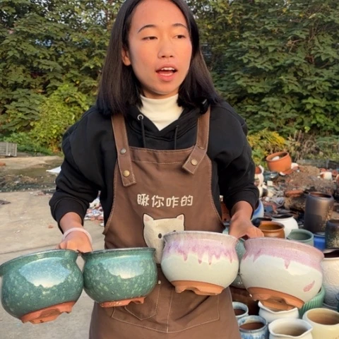 红陶20CM以下瑕疵高12口16