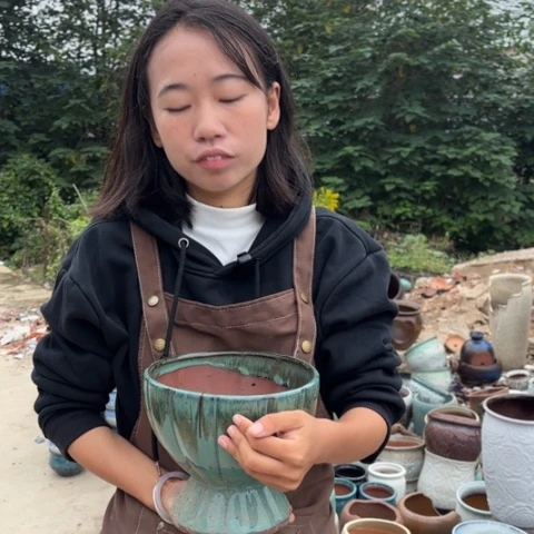 红陶20CM以下瑕疵高17口20