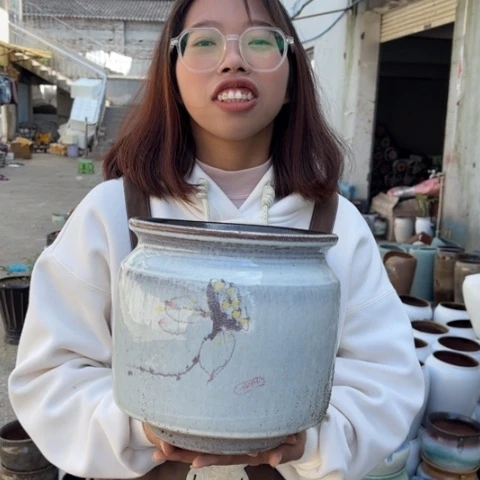 红陶20CM以下瑕疵高22口21