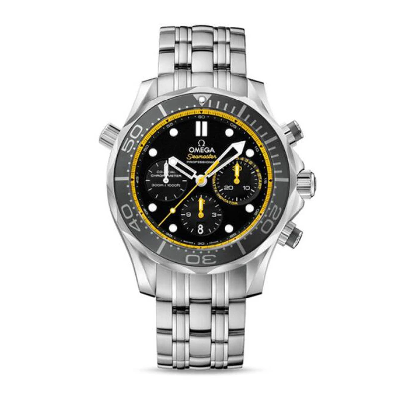 95新 欧米茄 男士/海马300系列三眼计时/21230445001002/单表