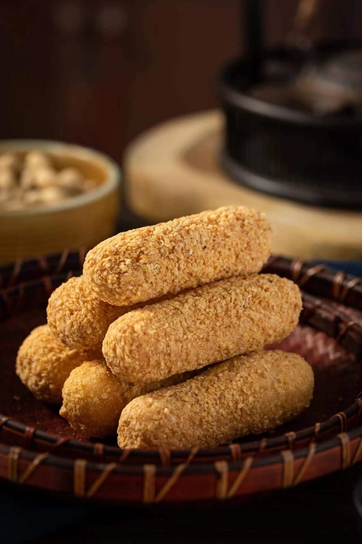 ZHUO PU/卓埔闽南麻糍特产休闲零食海苔葱黑芝咸葱花生酪麻粩