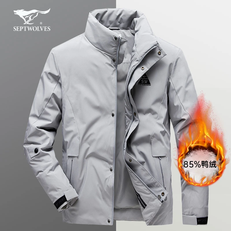 【高充绒量】七匹狼羽绒服加厚外套休闲男士上装冬季款新年新衣