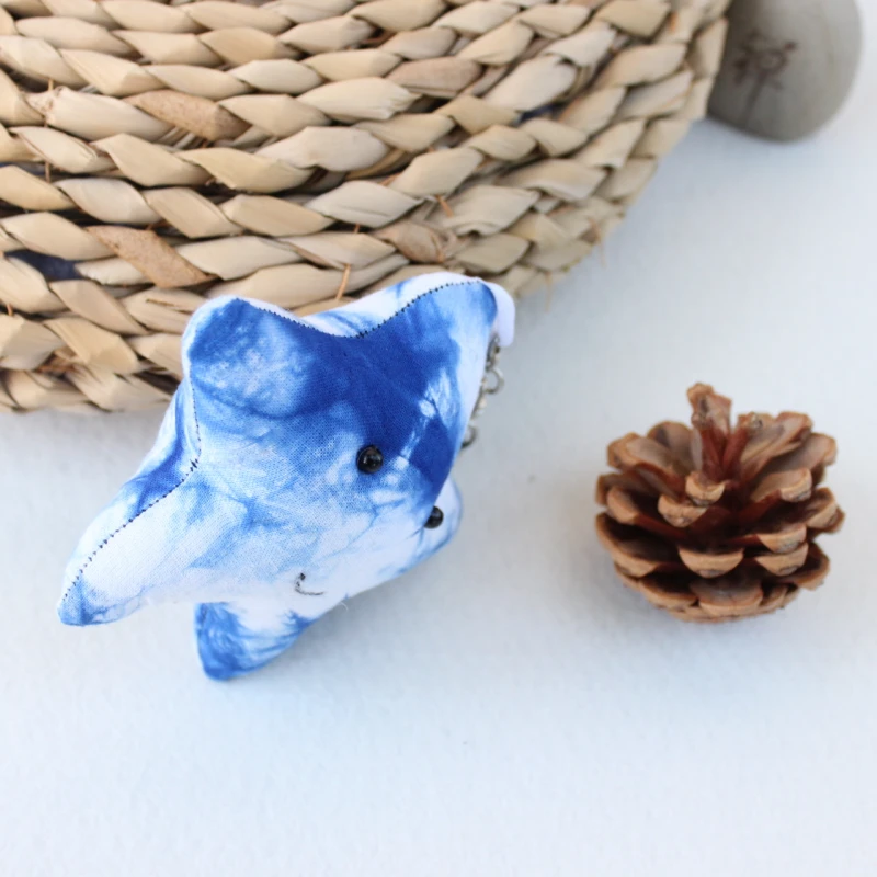 云南大理扎染钥匙扣五角星包包挂饰送纪念品送女朋友小朋友