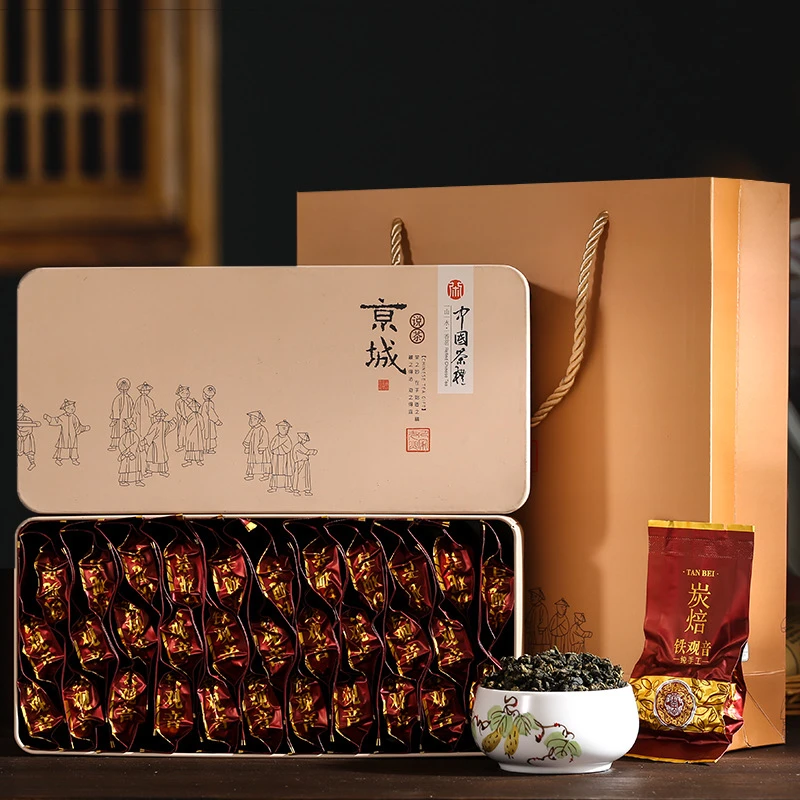 安溪炭焙铁观音茶叶2024新茶轻中火焙醇厚浓香型乌龙茶500g礼盒装