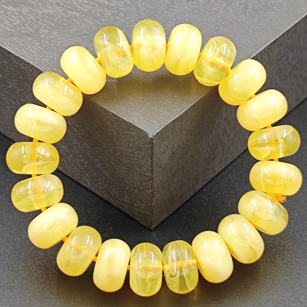 【古典珍藏】古玄黄G199简约时尚树脂手串手链