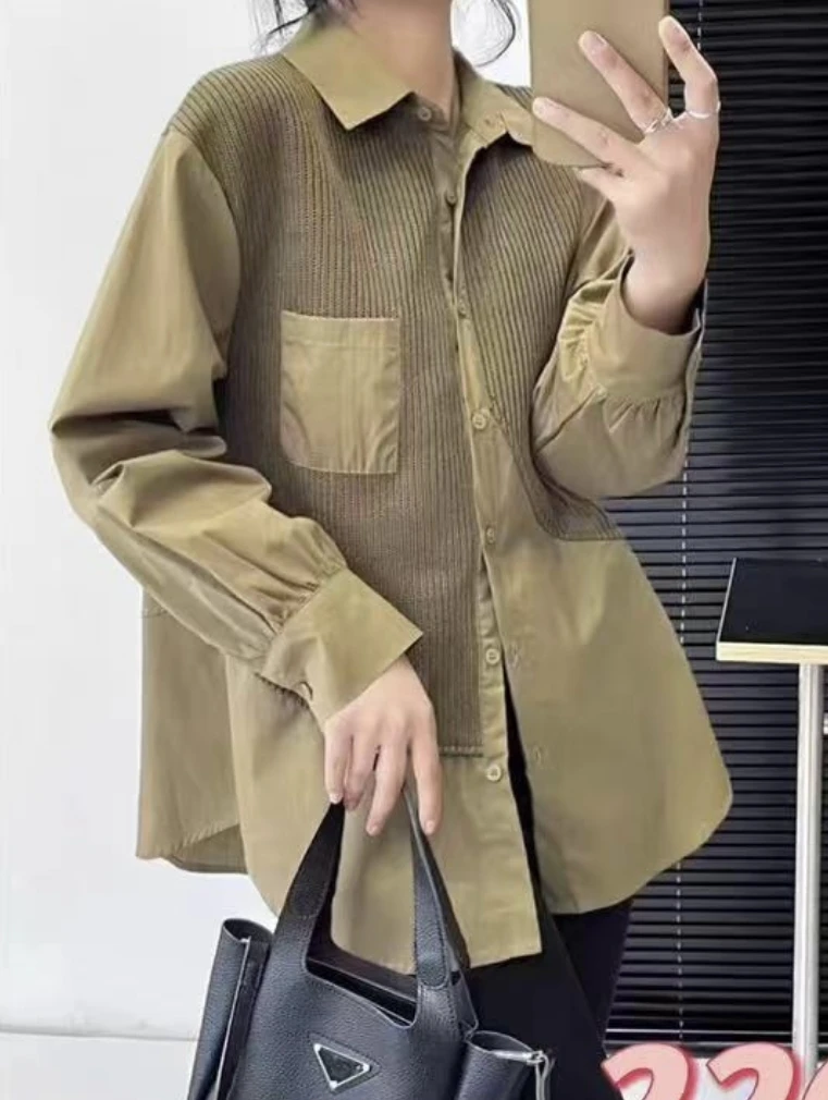 女士衬衫上衣气质衬衣长袖时尚休闲小众