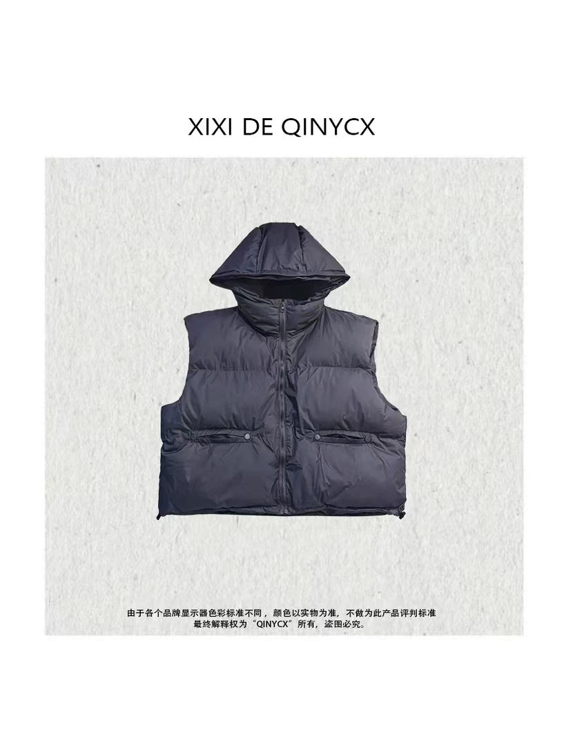 溪溪家-工装小面包 韩系休闲棉马甲