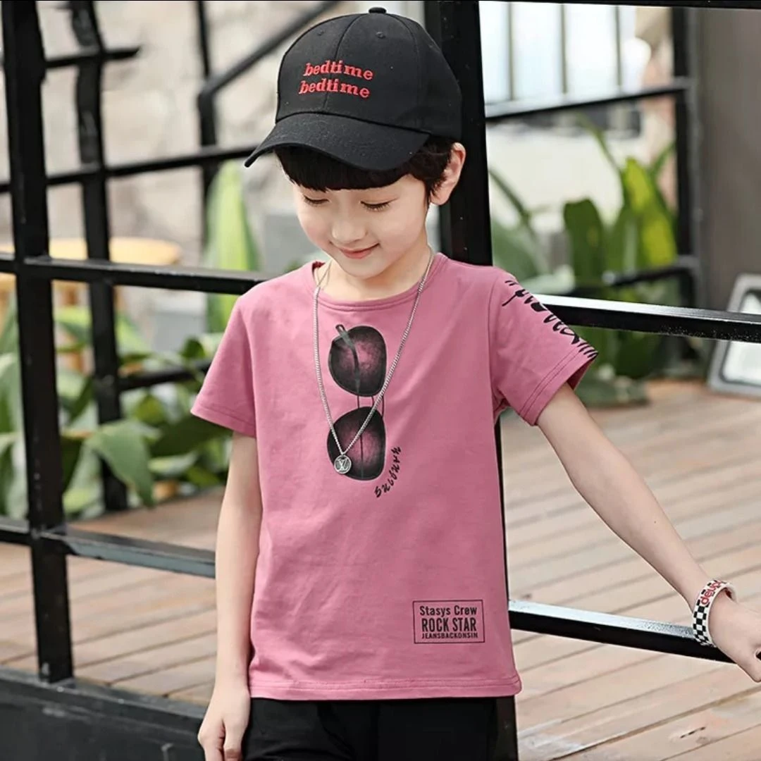 儿童短袖T恤童装夏装夏季打底衫男孩男童半袖休闲中大童帅气女童