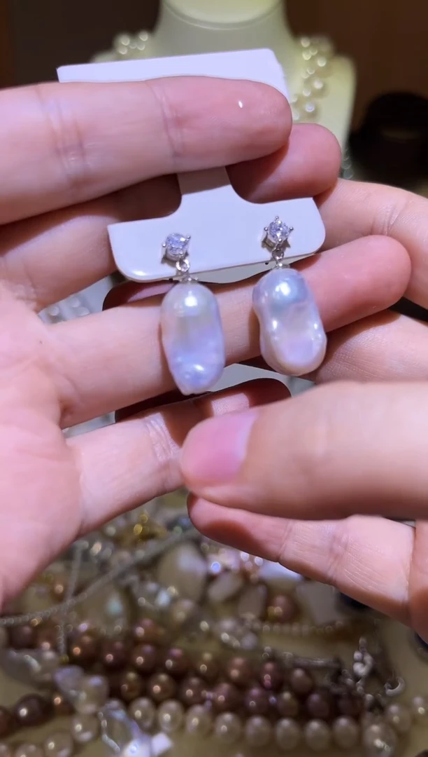 【闪购商品】淡水珍珠耳饰未镶嵌多人