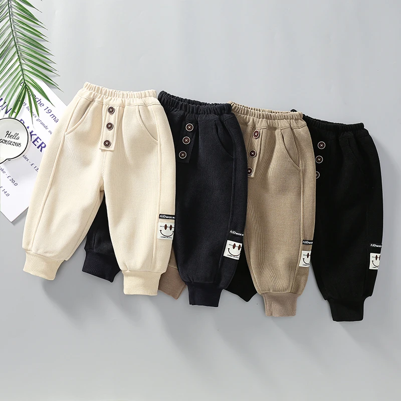 【加绒】2024冬季新款加绒保暖长裤男女童休闲运动裤婴幼儿百搭长裤