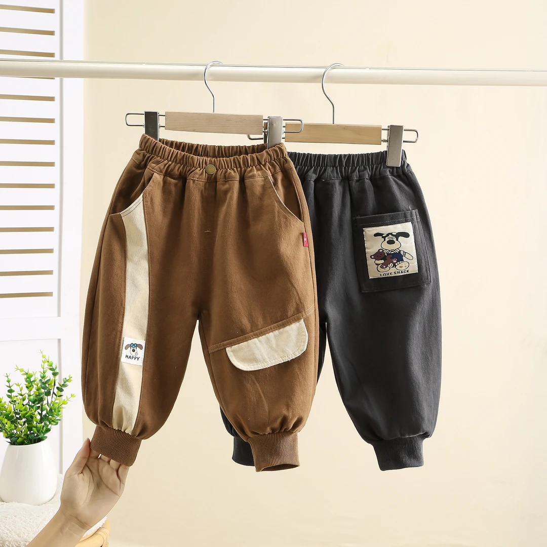 2024秋季新款休闲长裤儿童时尚百搭裤男女童洋气儿童裤宝宝宽松潮
