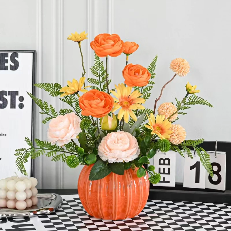 【 绿野仙踪】仿真花客厅装饰餐桌花摆花桌面花艺摆件塑料花插花