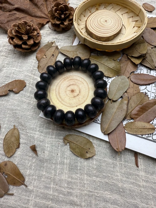 【福臻文玩】Q9越南沉木14mm单圈