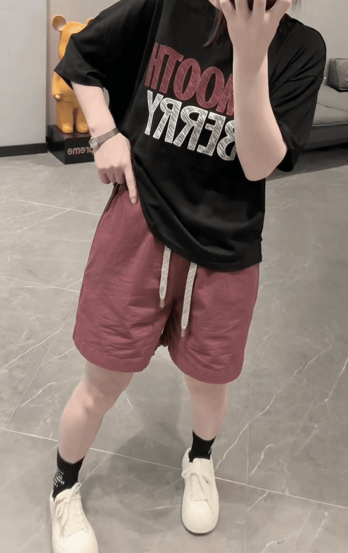 格洛森夏季新款薄款梨型身材高腰显瘦短裤女胖妹妹舒适百搭阔腿裤