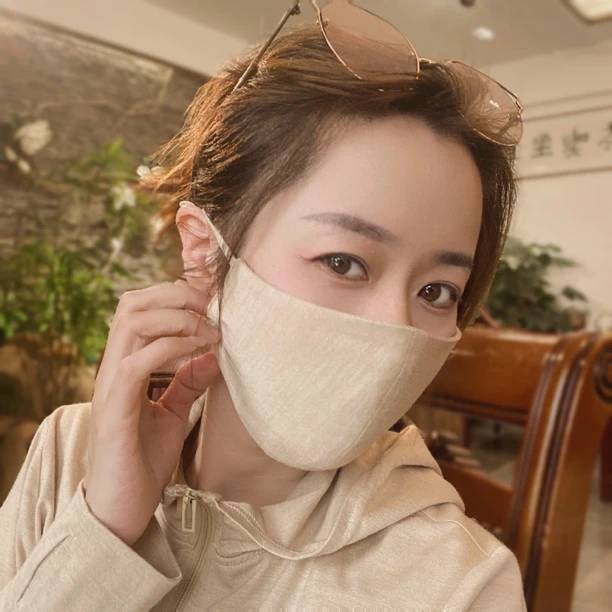 天然柞蚕丝男女通用薄款透气防晒小面罩口罩 96200225