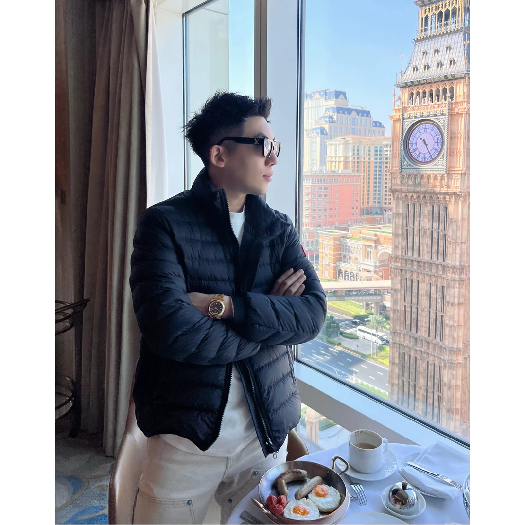 【红色肩章】国标90白鸭绒冬季男士轻便款短款羽绒夹克侣款休闲百搭