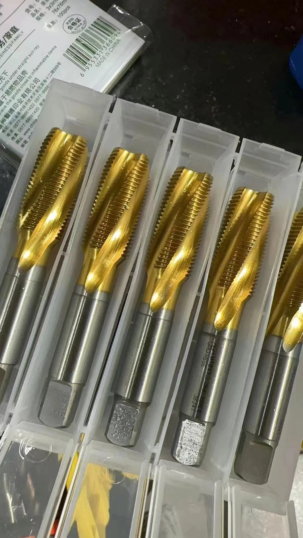 德国半螺旋丝攻攻丝钻头攻牙攻丝半旋丝锥白色涂层CPM攻丝工具