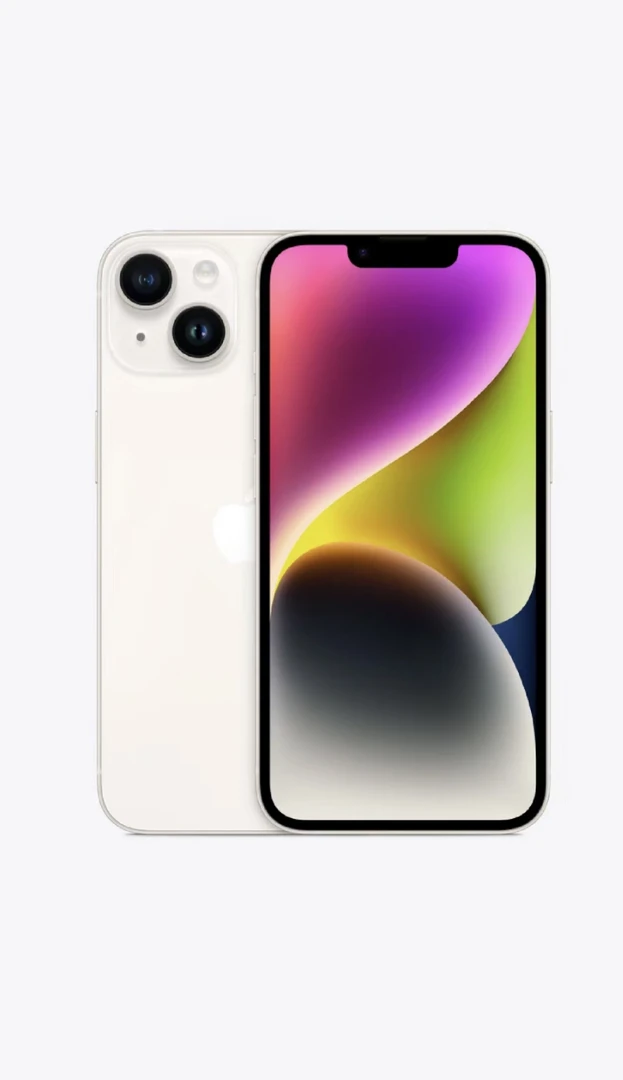 99新 Apple/苹果 14plus白色256g国行99新 电池86%