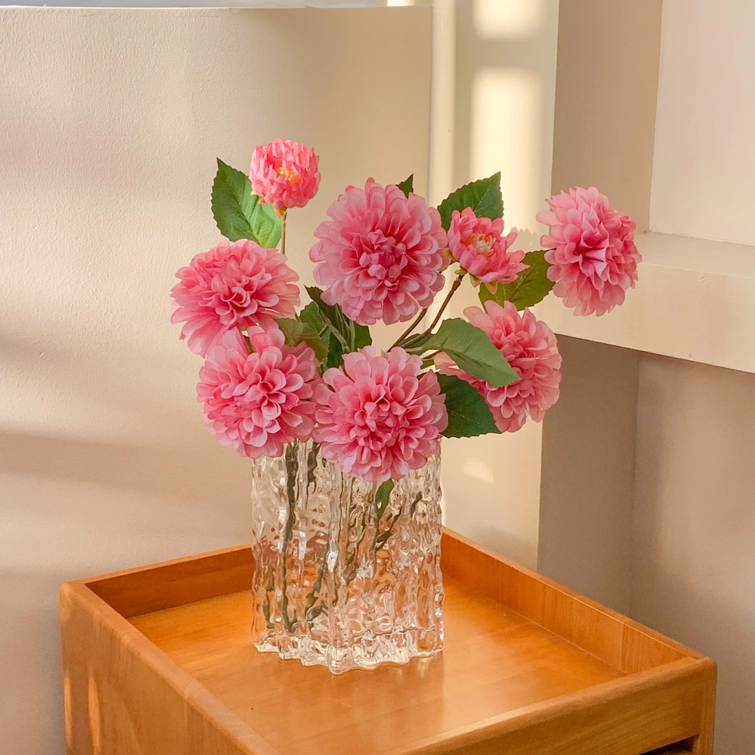 高档绣球花仿真花手感保湿客厅花艺摆件餐桌插花简约装饰假花摆设