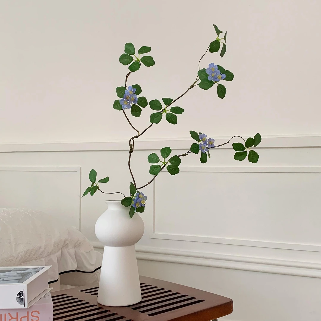仿真植物观音莲绣球藤新中式禅意家居绿植花瓶装饰摆件