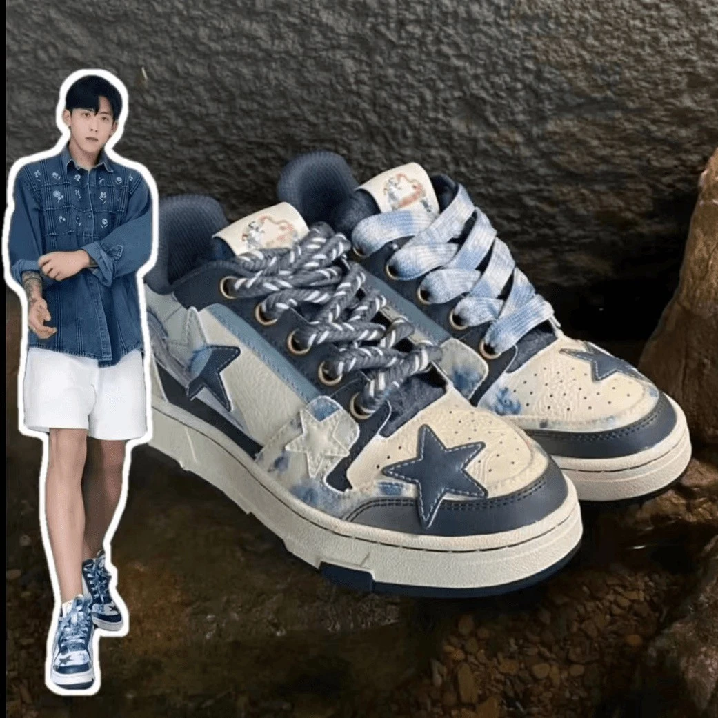 【小杨总臻选】星星鞋2024新款龙年百搭潮流情侣男女同款国潮板鞋